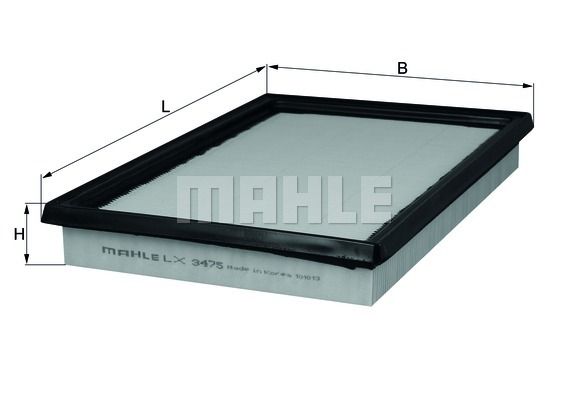 Mahle/Knecht LX3475 Фильтр воздушный SUZUKI SX4/SWIFT 06-/11-